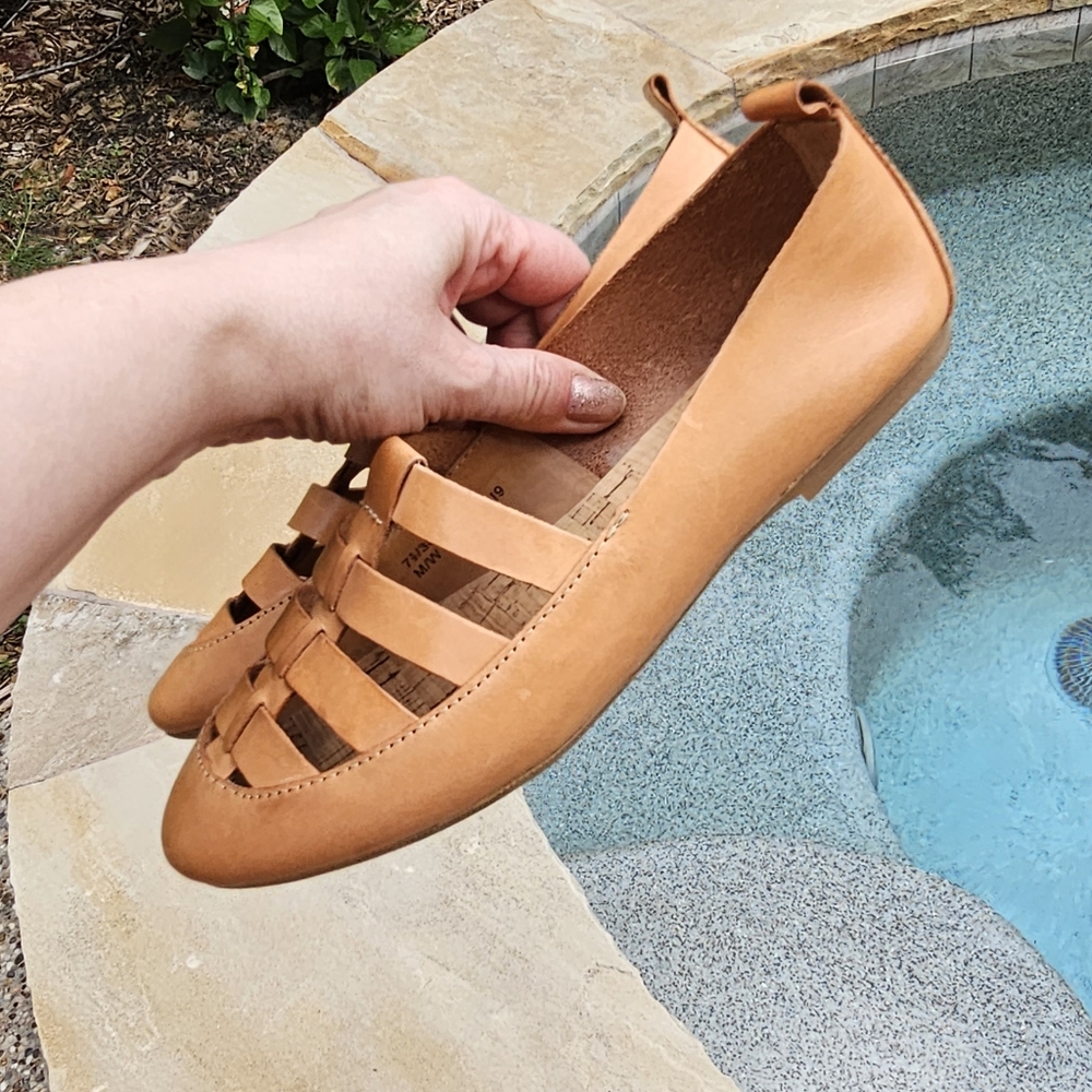 Kork ease  Flat Loafers w/ Caged Detail 7,5/38,5 M/W